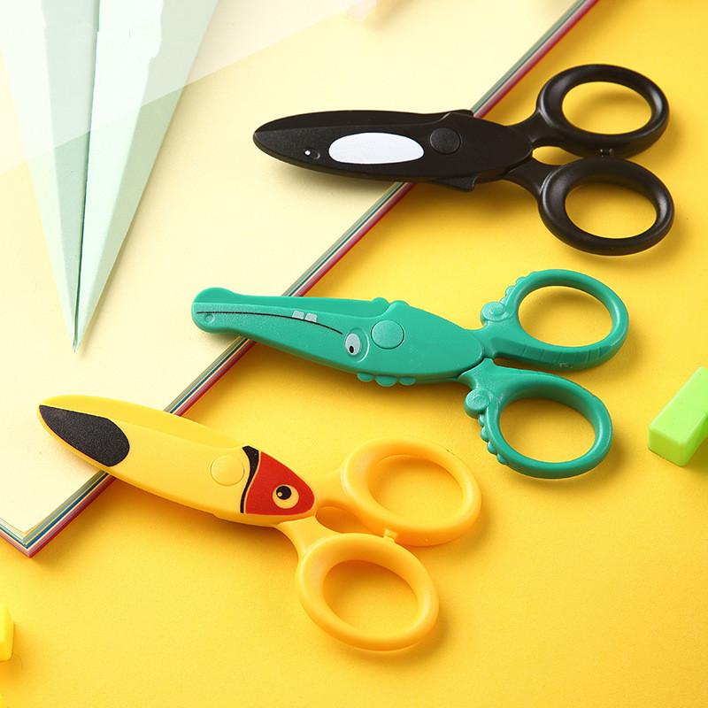 *3Pcs Kids Plastic Scissors Cu - Art Craft For Preschoolers 评论和价格