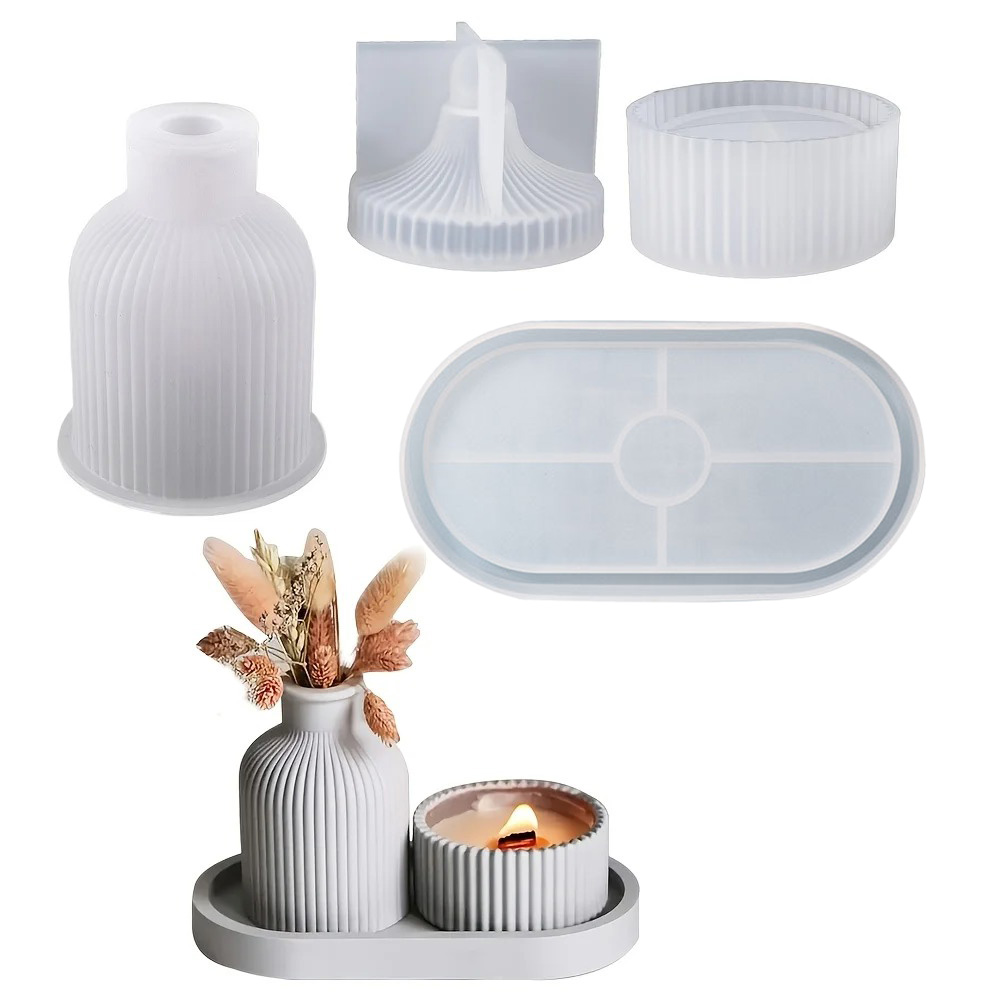 4pcs Silicone Molds Oval Tray  - Resin Casting Mold 评论和价格