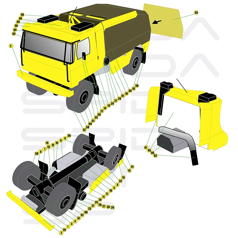 Tatra 815 2008 Truck 1:53 Daka - Art Craft Cardboard 评论和价格