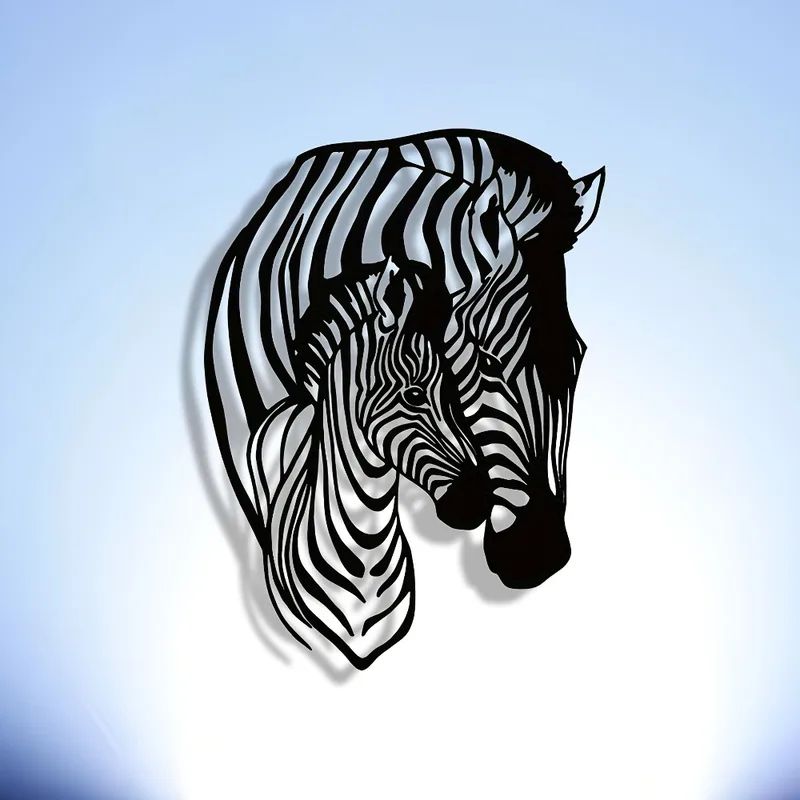 Elegant Minimalist Zebra Famil - Art Craft Zebra 评论和价格