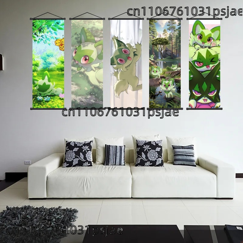 Sprigatito Scroll Art, Well -  - Tv Art And Craft 评论和价格