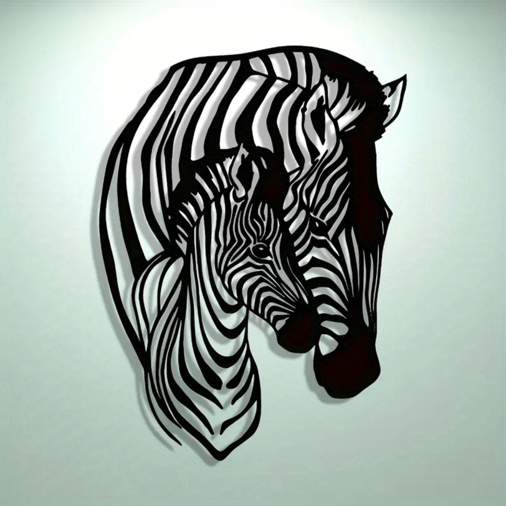 Elegant Minimalist Zebra Famil - Art Craft Zebra 评论和价格