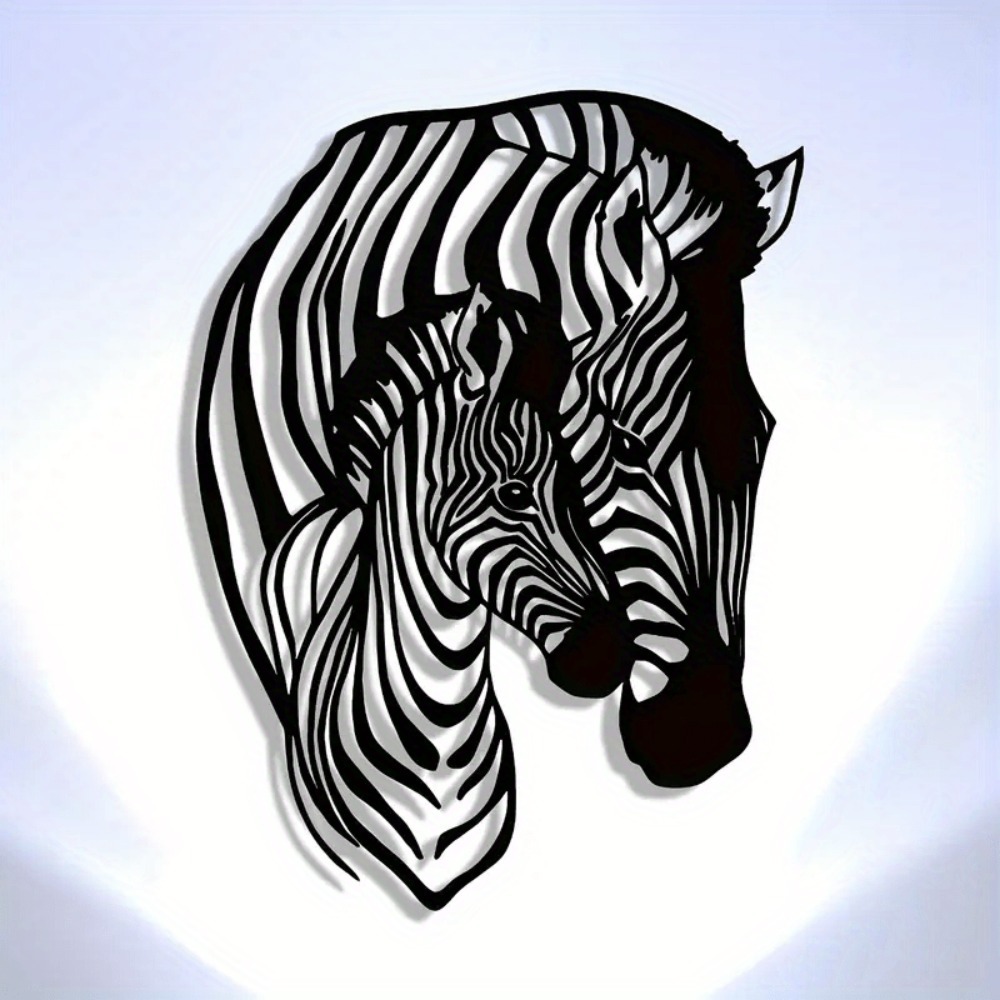 Elegant Minimalist Zebra Famil - Art Craft Zebra 评论和价格