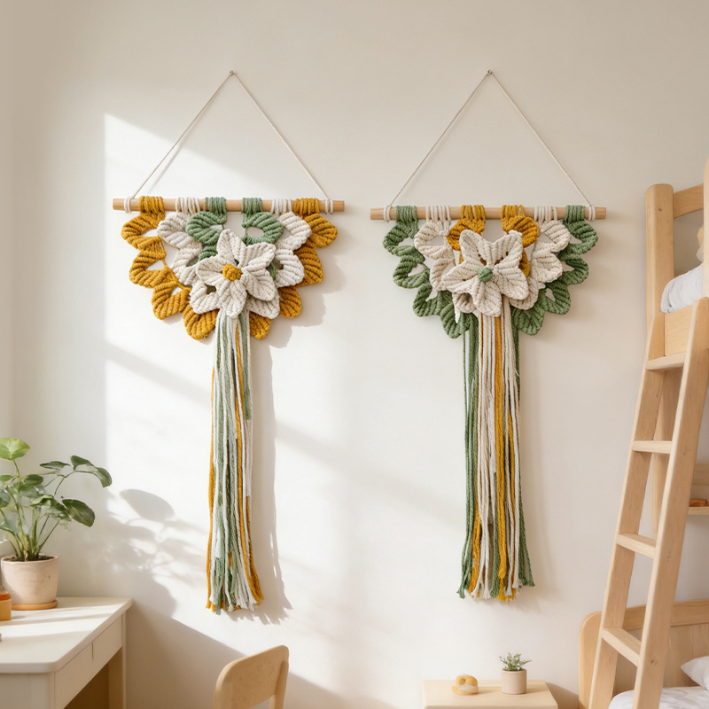 Woven Wall Hanging Boho Geomet - Art And Craft For Nursery 评论和价格