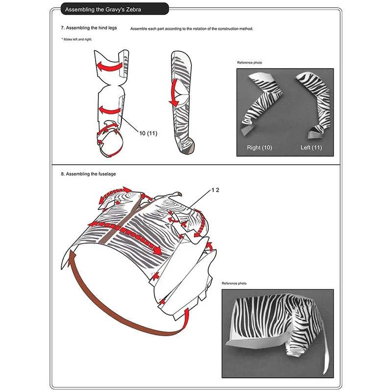 Zebra Origami Art Mini 3D Fold - Art Craft Zebra 评论和价格