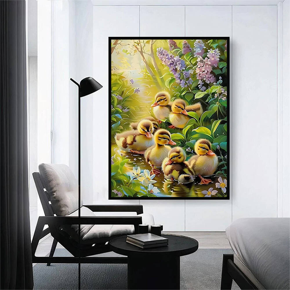 Frameless, 5D DIY Diamond Pain - Art Craft Duck 评论和价格