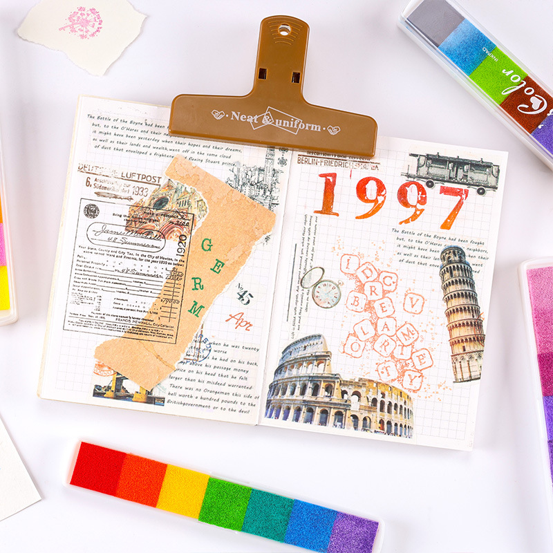 Cute Mix Color Inkpad for Scho - Stamping Ink Pad 评论和价格