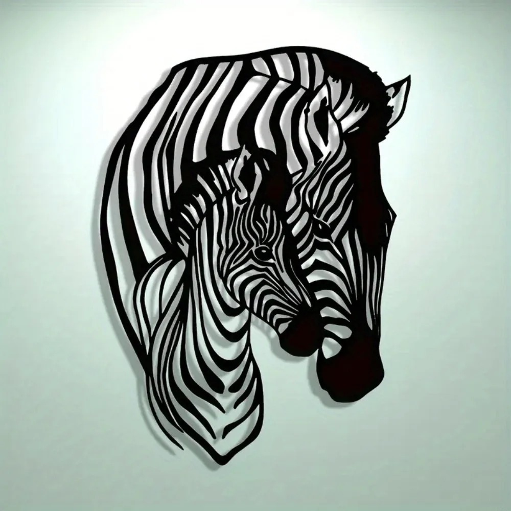 Brand Zebra Family Metal Wall  - Art Craft Zebra 评论和价格