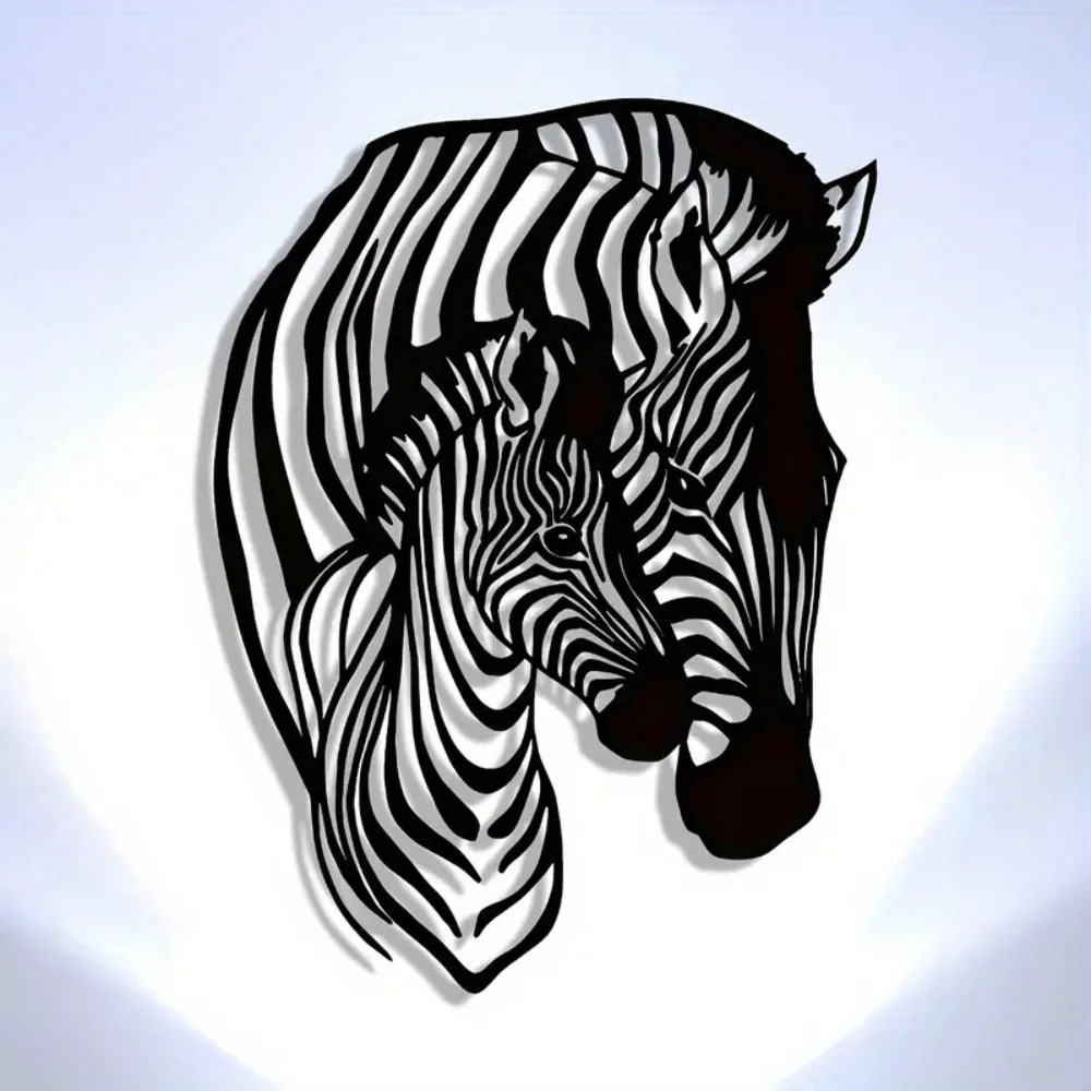 Brand Zebra Family Metal Wall  - Art Craft Zebra 评论和价格