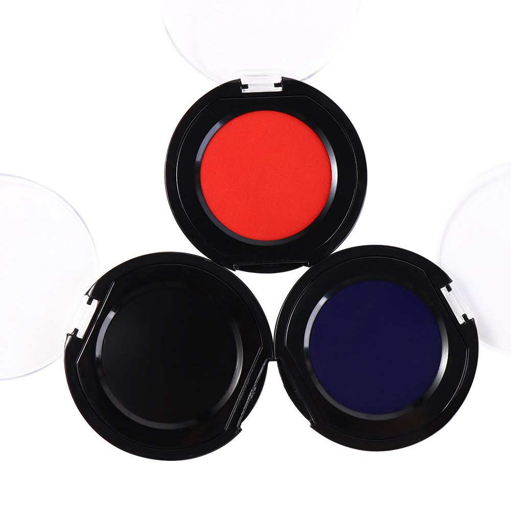 Red Blue Black Mini Fingerprin - Stamping Ink Pad 评论和价格