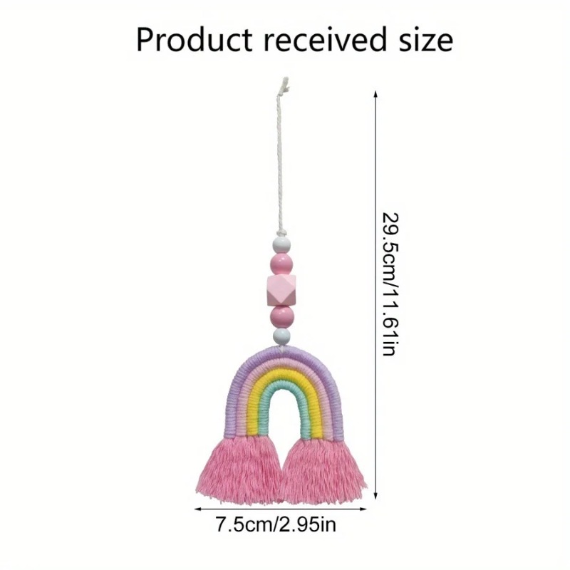 Rainbow Wind Chimes Weaving Mi - Art And Craft For Nursery 评论和价格
