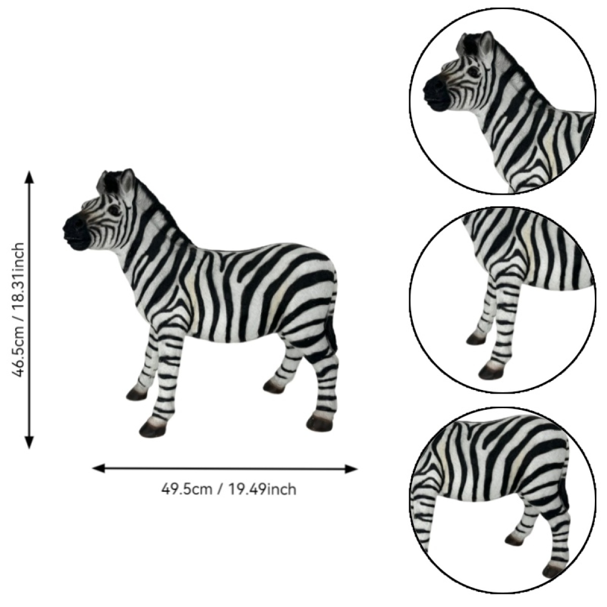 Simulated Zebra Garden Statue, - Art Craft Zebra 评论和价格