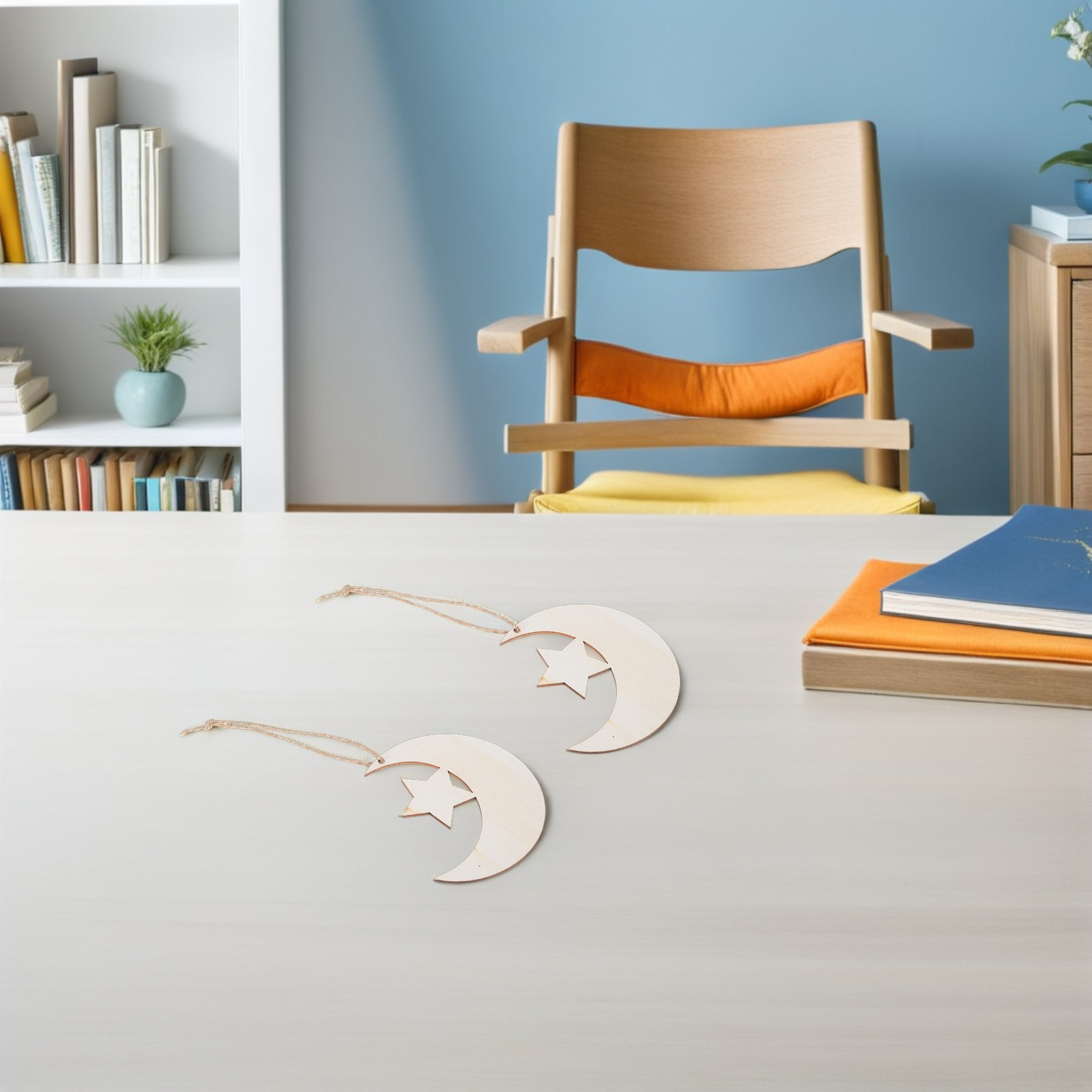 20Pcs Unfinished Wood Moon Sta - Art And Craft For Nursery 评论和价格