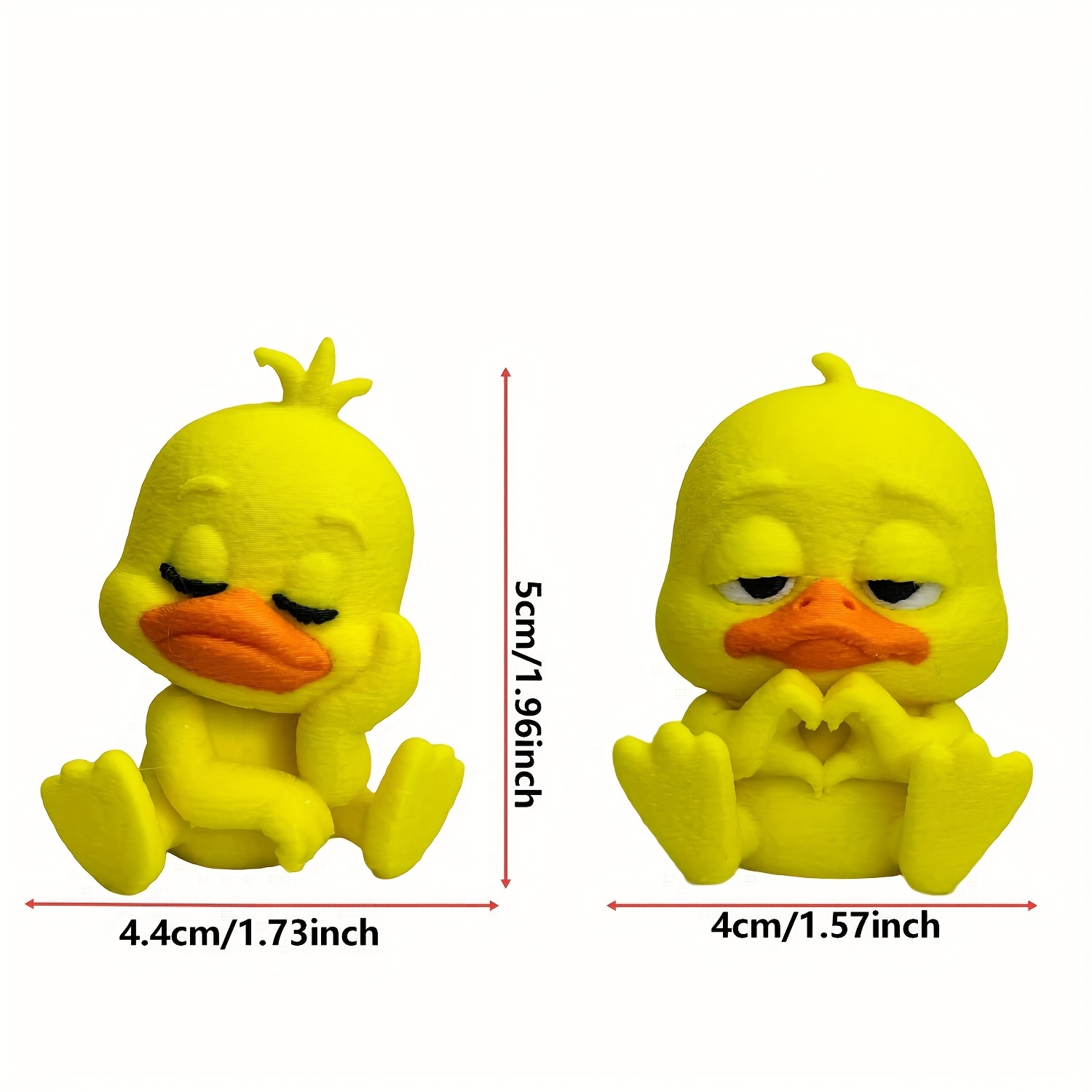 1pc Cute Heart Hands Duck Car  - Art Craft Duck 评论和价格