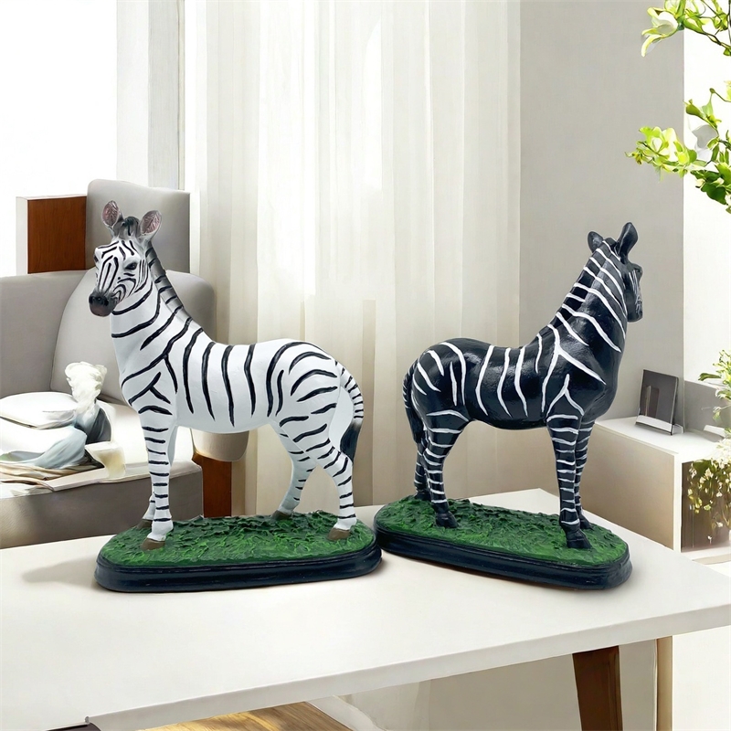 Artistic Zebra Sculpture Handm - Art Craft Zebra 评论和价格
