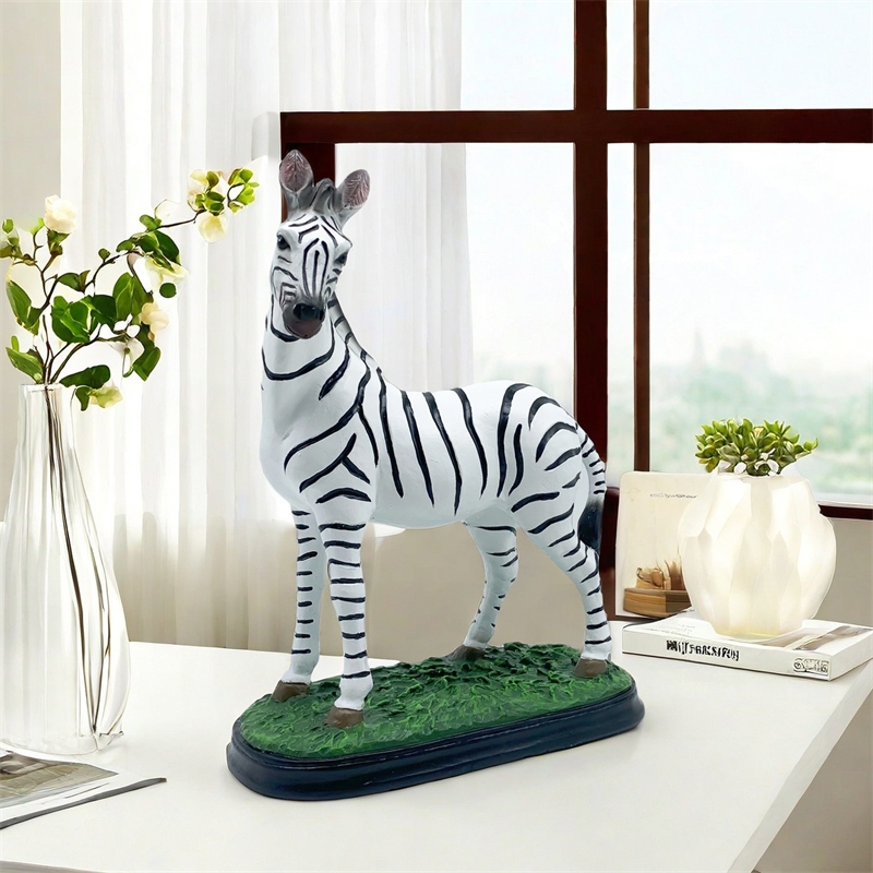 Artistic Zebra Sculpture Handm - Art Craft Zebra 评论和价格