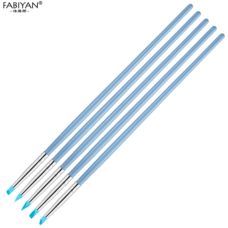 5Pcs Nail Art Pen Brush Soft S - Art Craft Building 评论和价格
