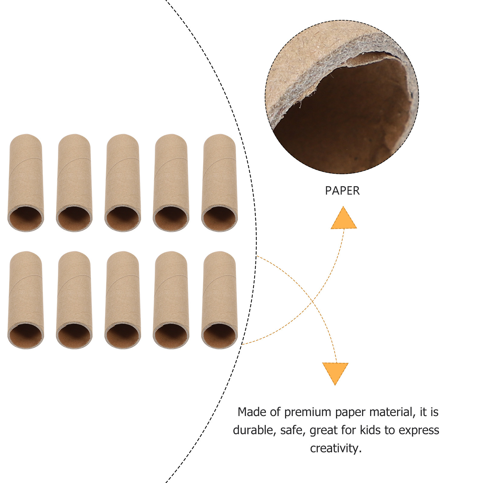 15Pcs Kraft Paper Tubes Round  - Art Craft Cardboard 评论和价格
