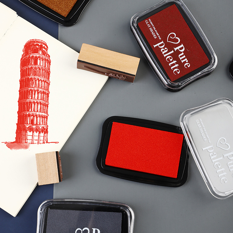 12 Colors Large Size Vintage I - Stamping Ink Pad 评论和价格