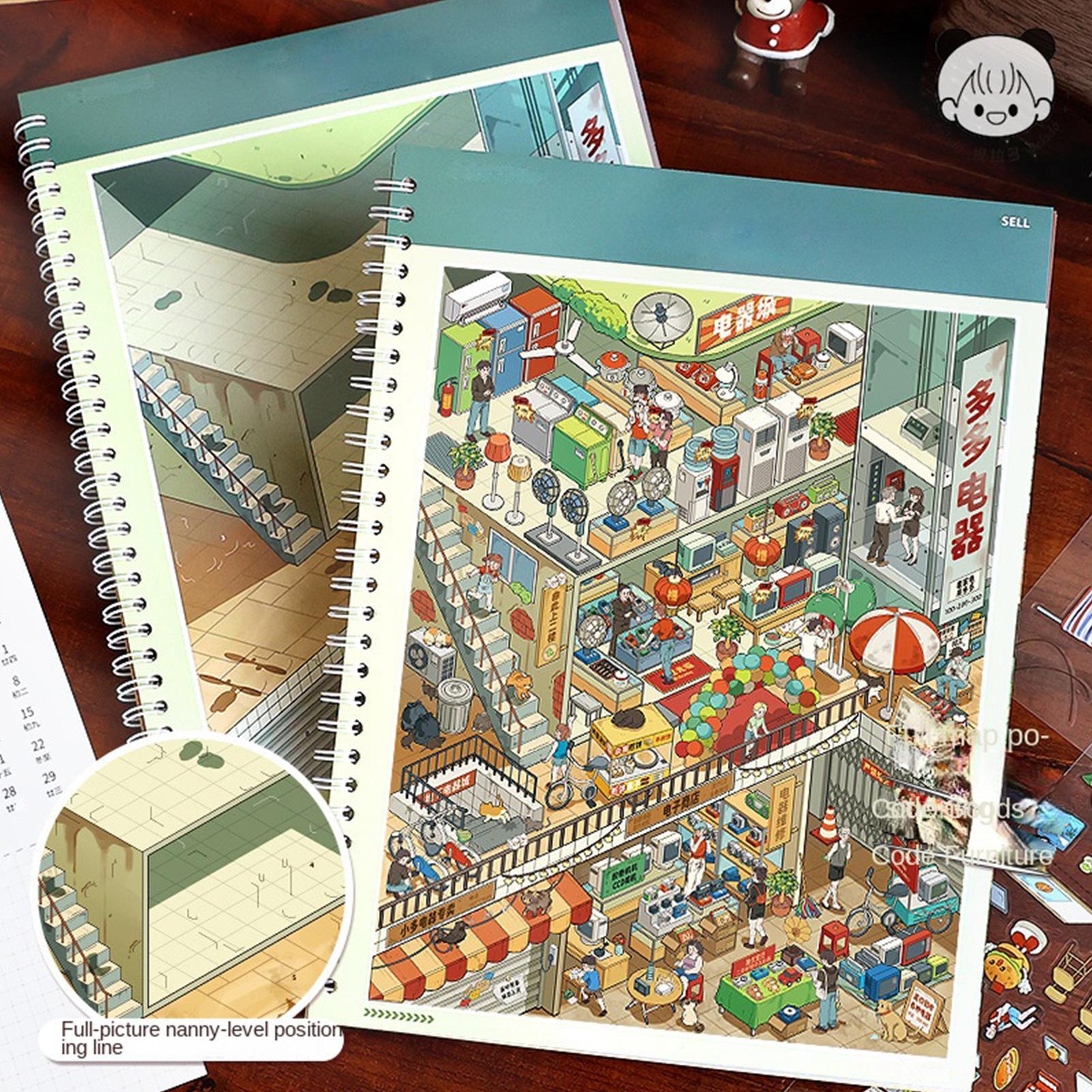 Scene Sticker Book 3D Visual E - Art Craft Restaurant 评论和价格