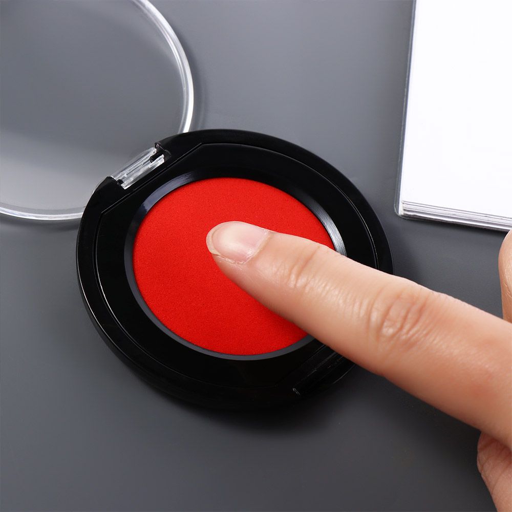 Red Blue Black Mini Fingerprin - Stamping Ink Pad 评论和价格