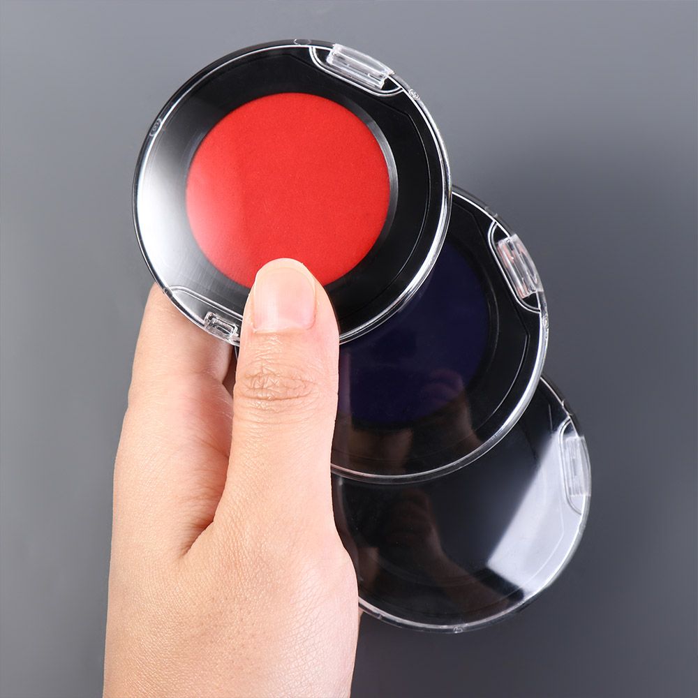 Red Blue Black Mini Fingerprin - Stamping Ink Pad 评论和价格