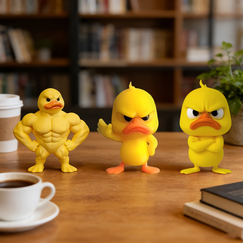 1/3pcs Angry Yellow Duck Statu - Art Craft Duck 评论和价格