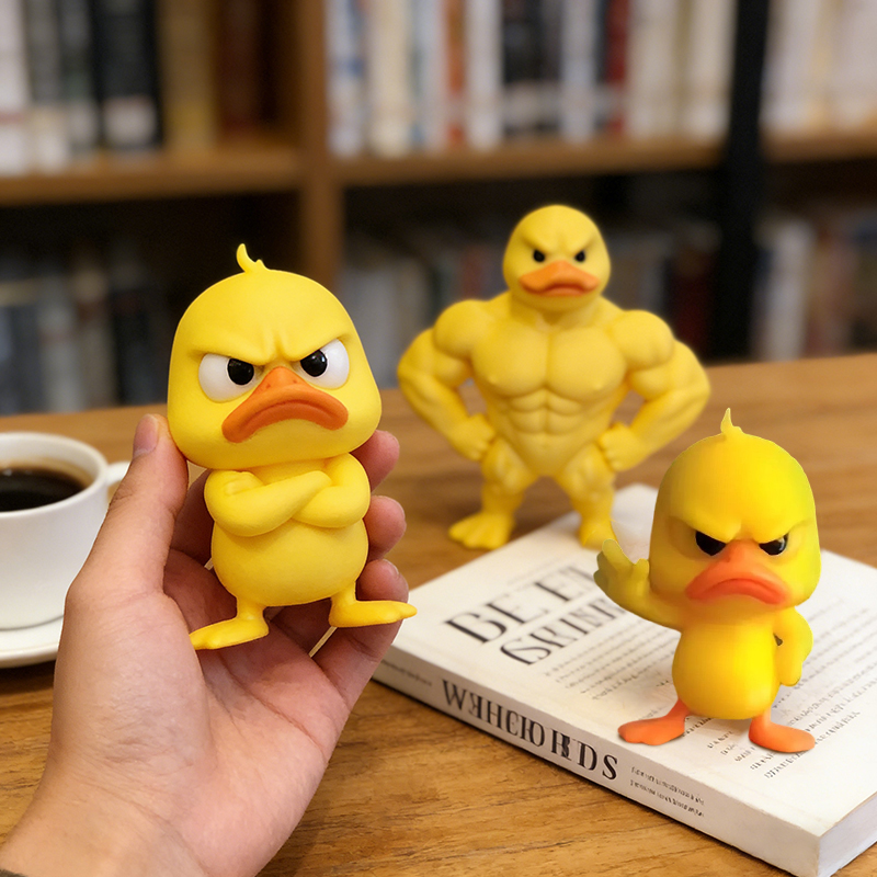 3/1Pcs Muscle/Angry Duck Statu - Art Craft Duck 评论和价格