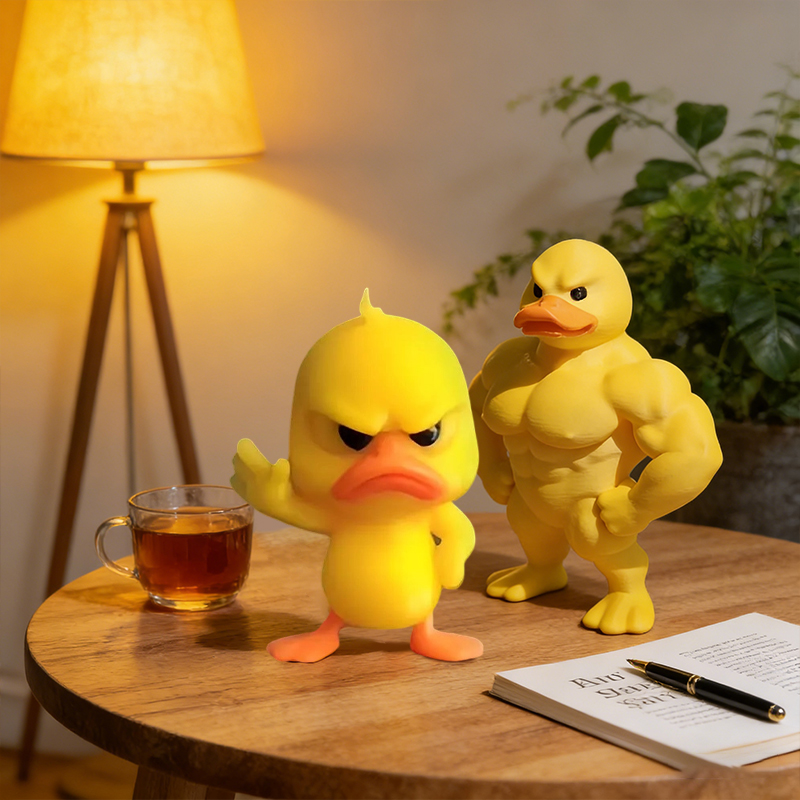 3/1Pcs Muscle/Angry Duck Statu - Art Craft Duck 评论和价格