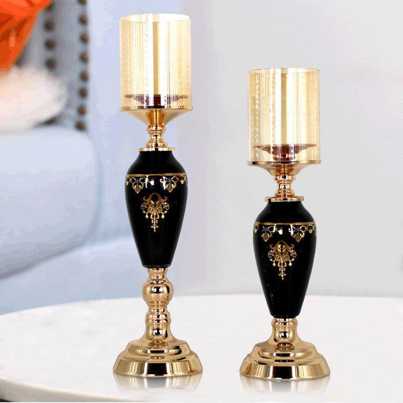 Candlestick ornament metal gla - Art Craft Restaurant 评论和价格